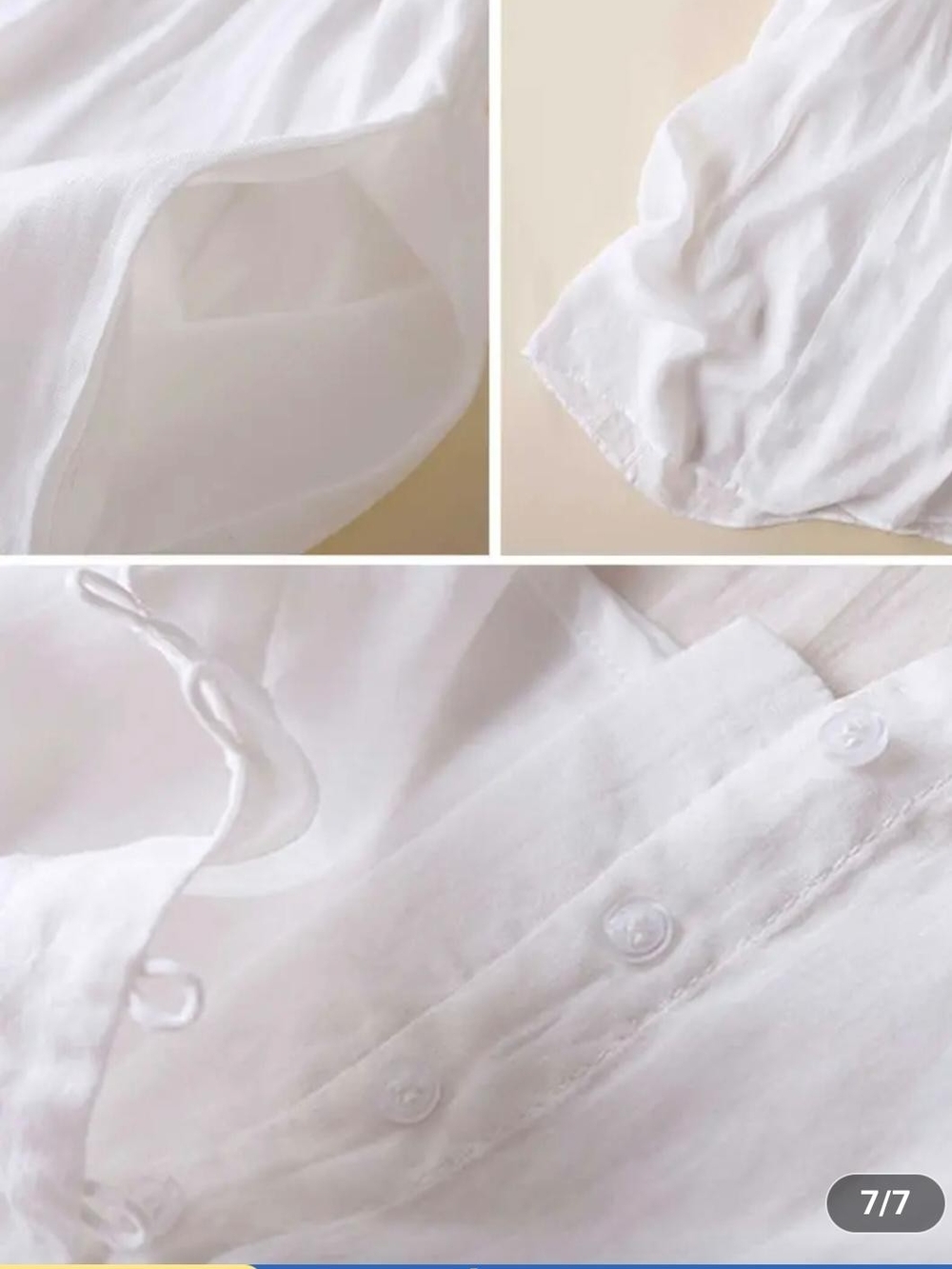 White Embroidered Waist Maxi Dress - Picture 4 of 7